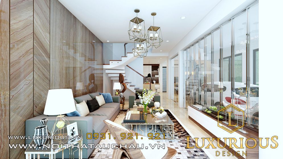 Thiết kế thi công nội thất nhà biệt thự Nam Trung Yên