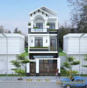 Thiết kế nhà biệt thự mặt tiền 6m đẹp “say” lòng người