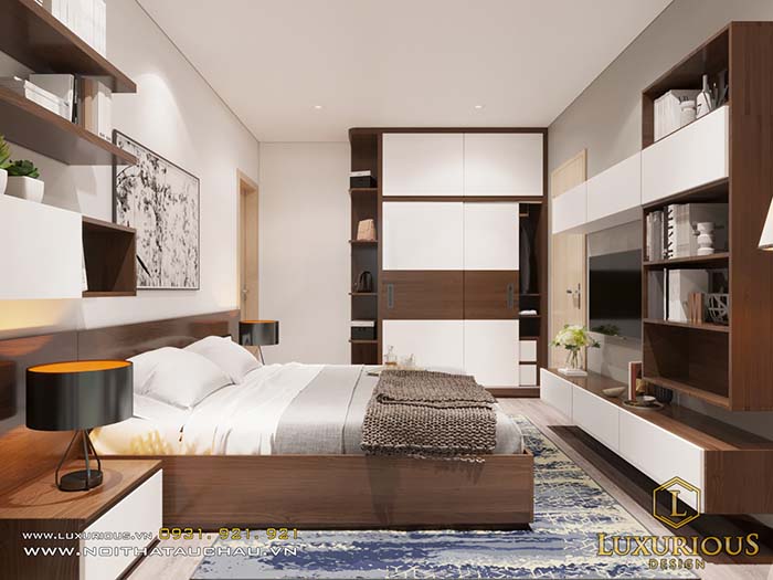 Phòng ngủ master chung cư mini
