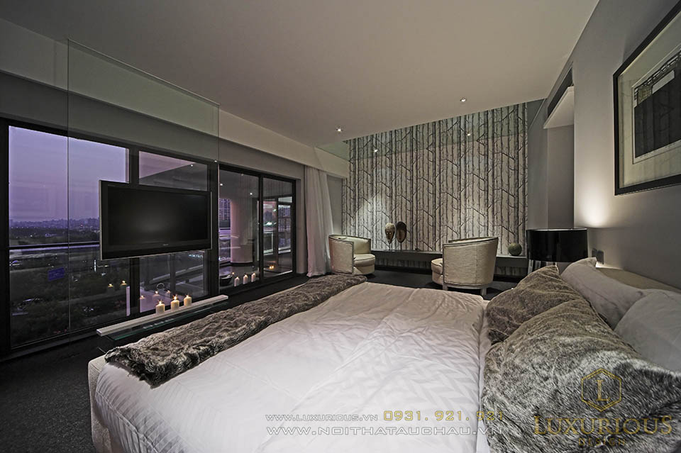Mẫu thiết kế phòng ngủ penthouses TP Hồ Chí Minh