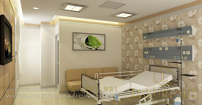 Thiết kế nội thất bệnh viện Giường điều trị cao cấp