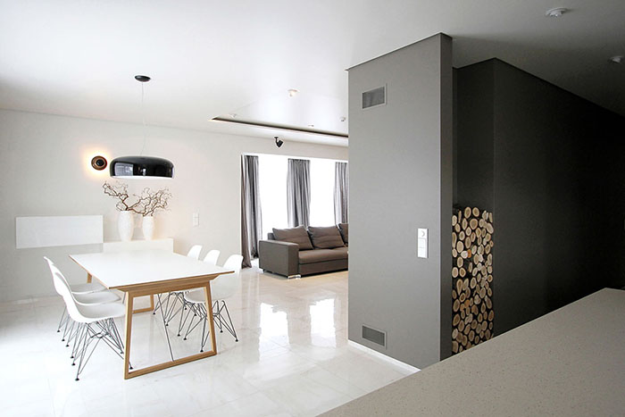 Không gian của một căn hộ chung cư theo phong cách tối giản
