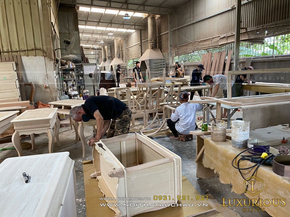 Sản xuất đồ nội thất gỗ tại nhà máy