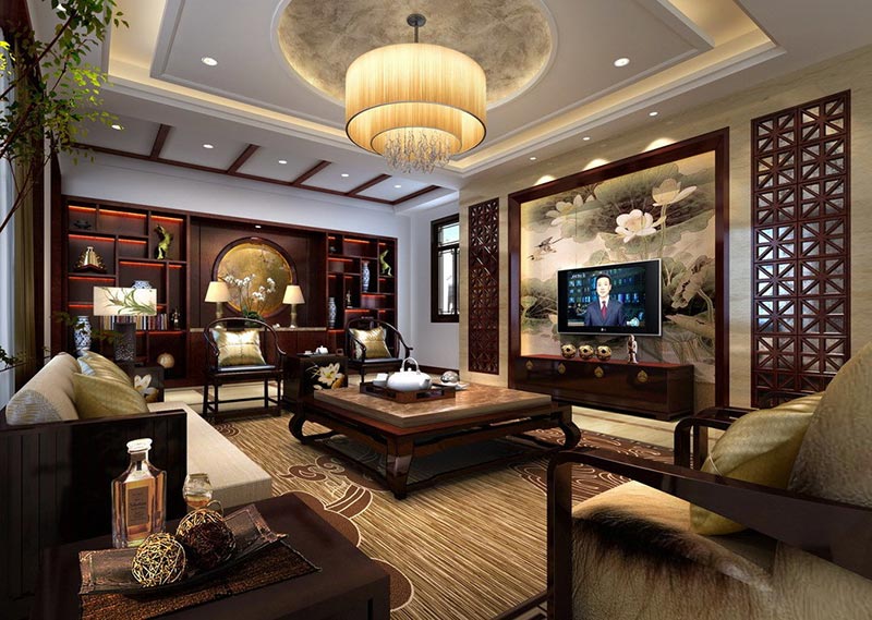 Phong cách thiết kế nội thất Á Đông đương đại cho nhà biệt thự
