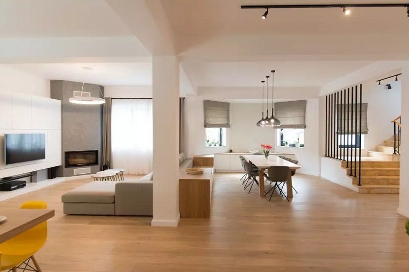 Thiết kế nội thất chung cư phong cách Nhật Bản với không gian mở