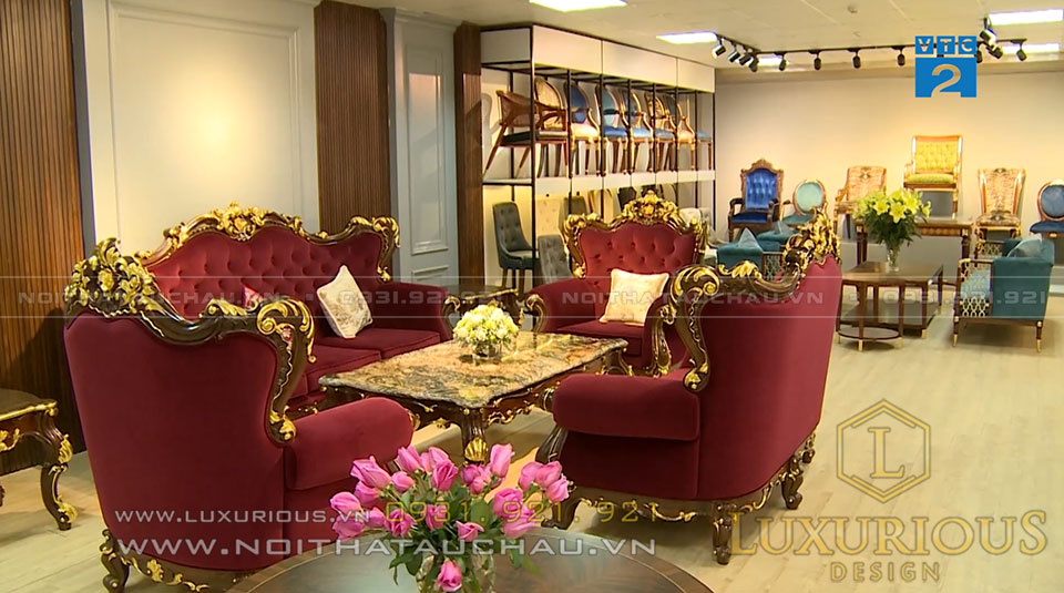 Showroom bàn ghế thương hiệu Luxurious