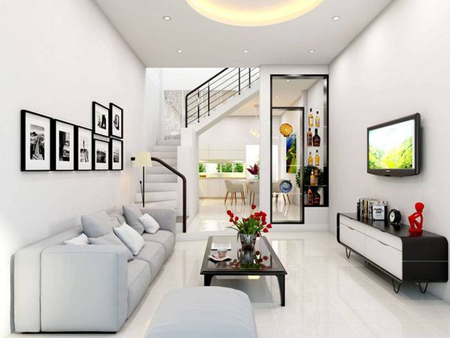 Sự kết hợp màu sắc và nội thất trang trí hài hòa cho không gian phòng khách
