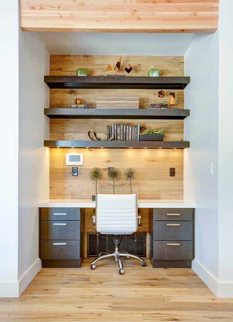 Thiết kế không gian nhỏ thành phòng làm việc tại nhà