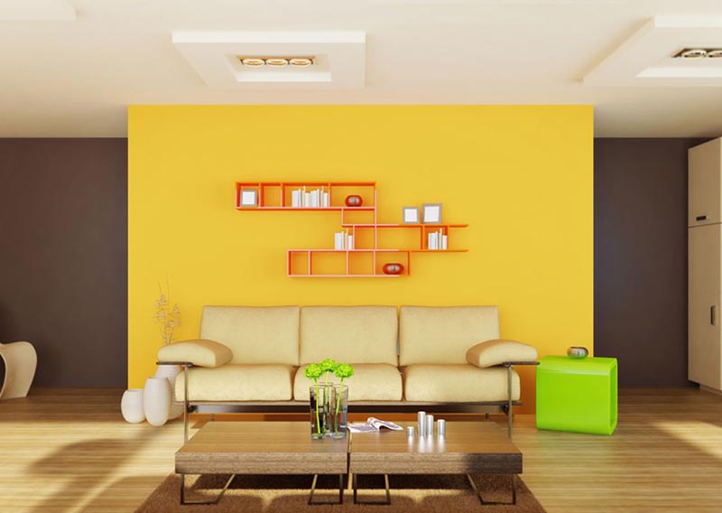 màu sơn phòng khách hiện đại