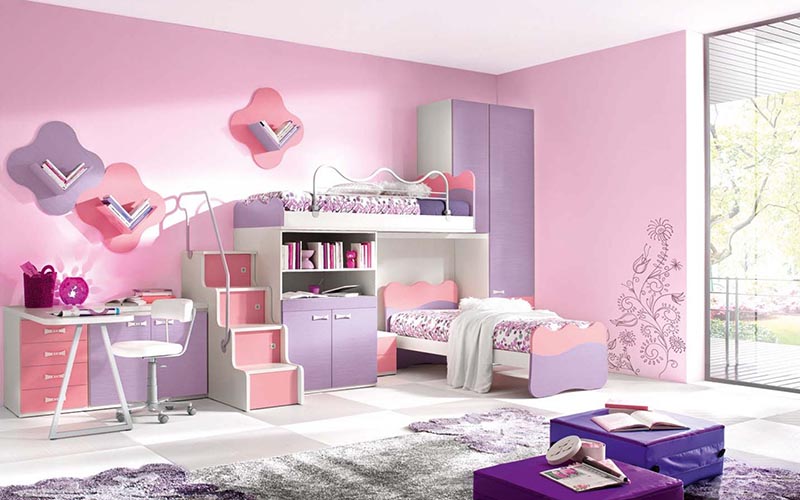 mẫu thiết kế phòng ngủ cho bé trai bé gái đẹp
