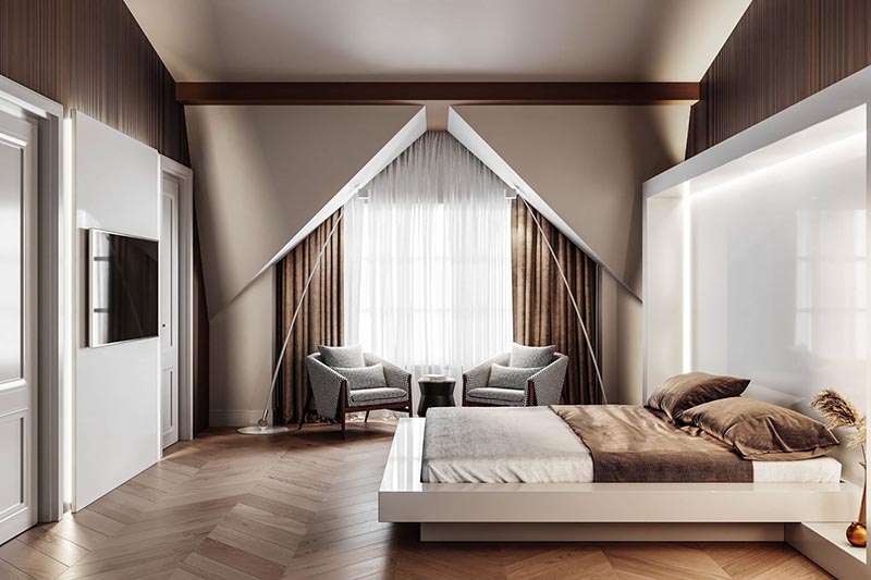 18 mẫu thiết kế nội thất phòng ngủ 16m2 hiện đại  DNU Decor
