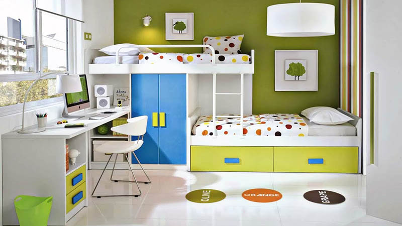 thiết kế nội thất phòng ngủ nhỏ 10m2 - 12m2 - 15m2 cho bé