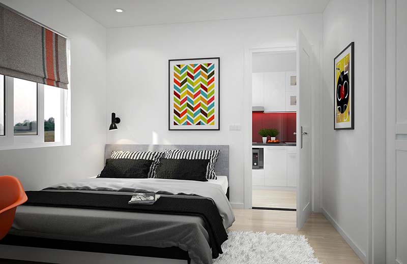 mẫu thiết kế phòng ngủ chung cư