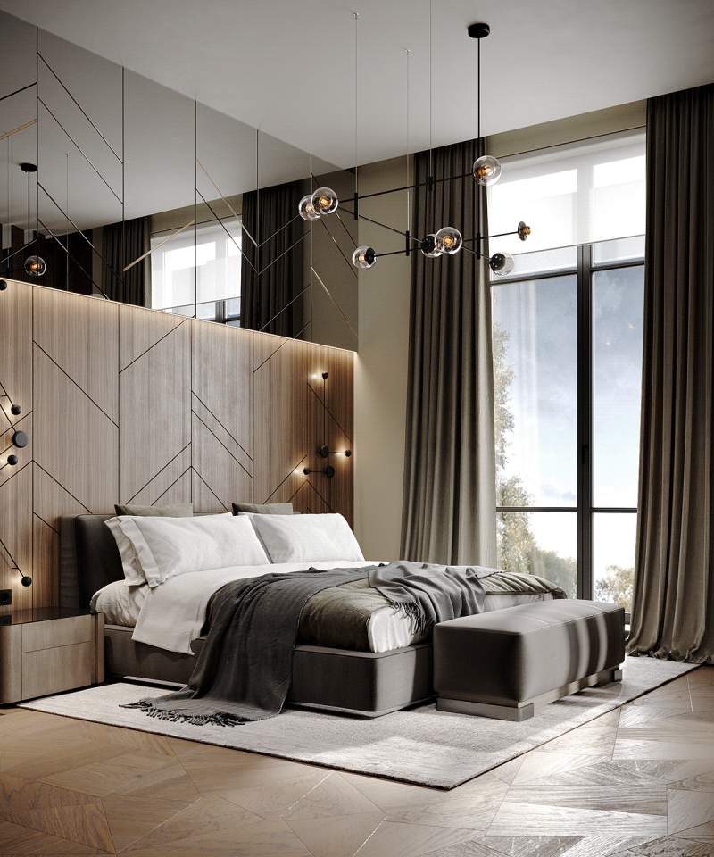 mẫu thiết kế phòng ngủ chung cư
