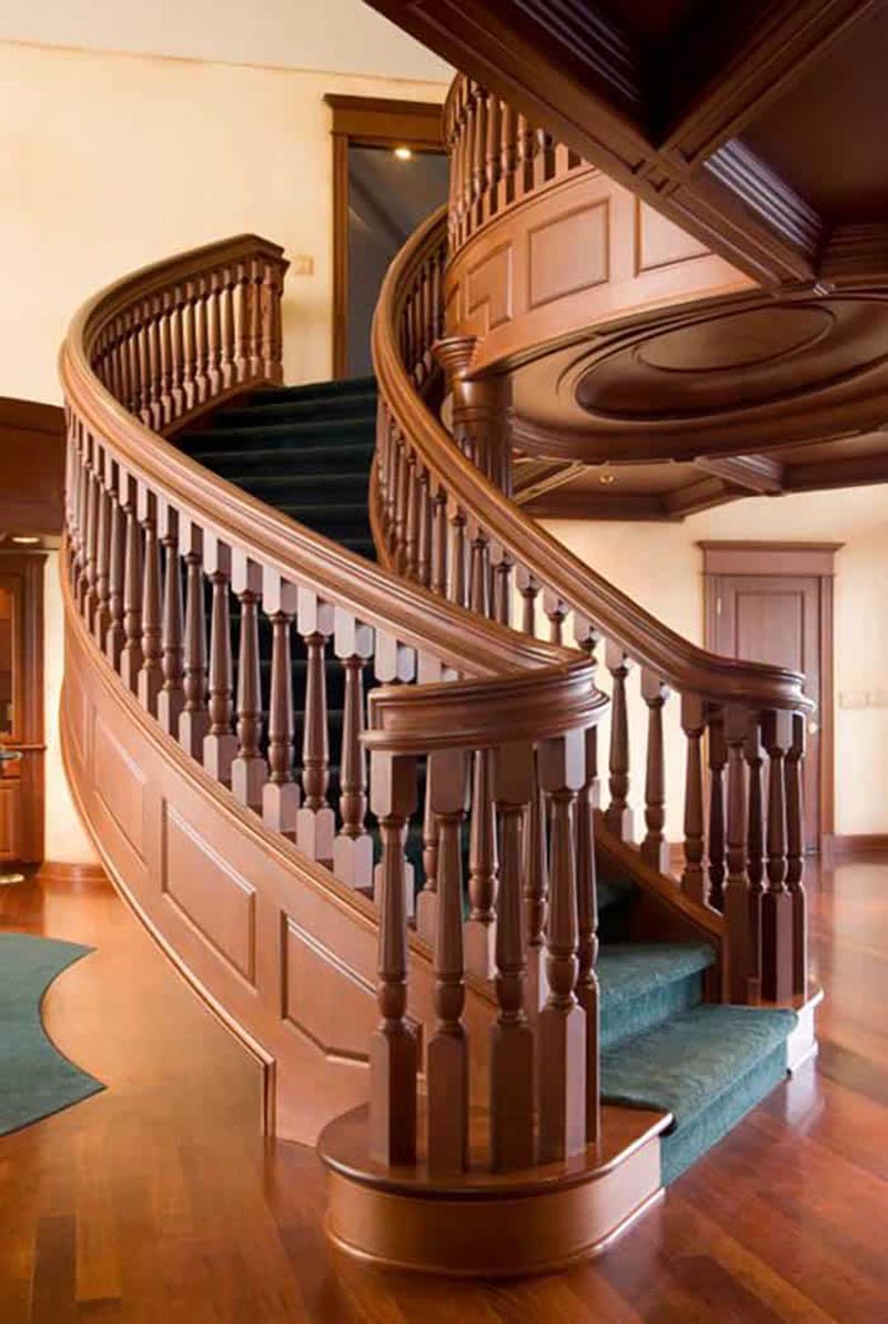Thiết kế cầu thang gỗ đẹp