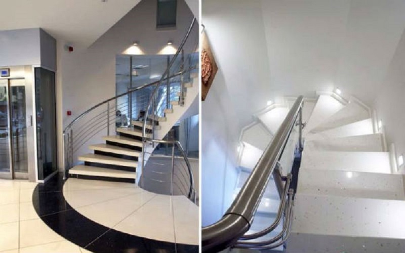 Luxurious Design - Thiết kế cầu thang rẻ quạt