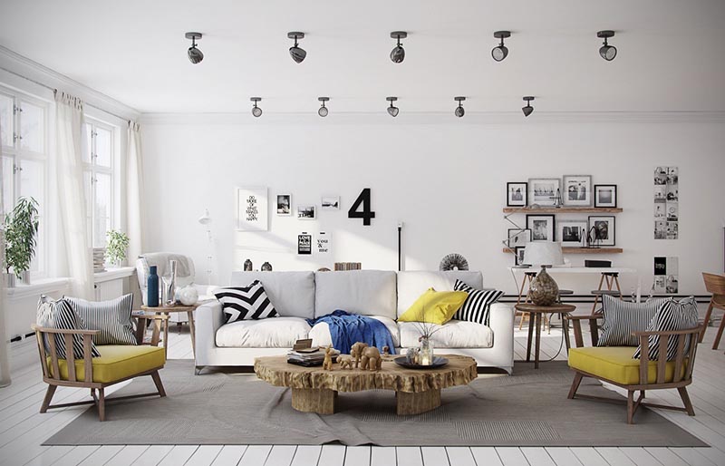 Thiết kế nội thất căn hộ chung cư phong cách Scandinavian