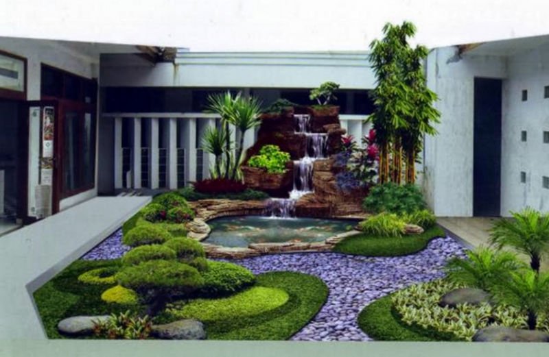 thiết kế sân vườn biệt thự