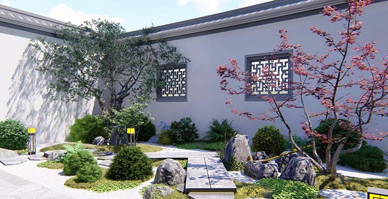 Thiết kế sân vườn nhà biệt thự hiện đại