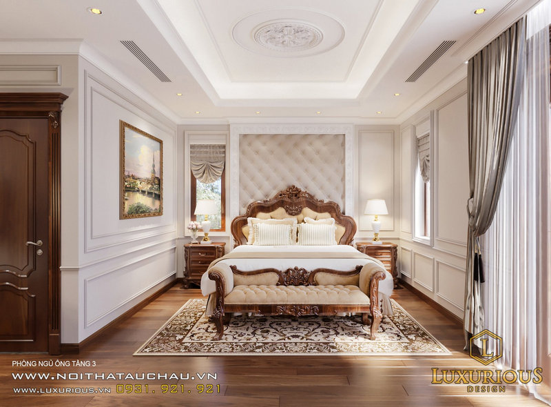 Phòng ngủ - Hồ sơ thiết kế nội thất gồm những gì? Liên hệ Luxurious Design để được tư vấn