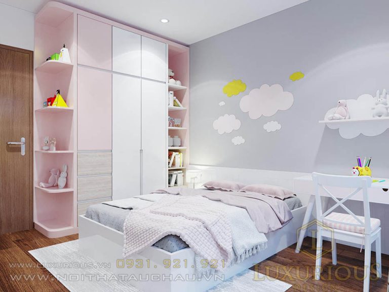 Mẫu thiết kế nội thất căn hộ vincity ocean park phòng ngủ hiện đại