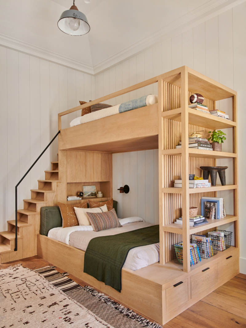 Mẫu thiết kế giường tầng cho phòng ngủ thông minh