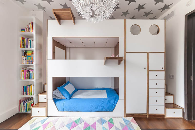 Mẫu thiết kế giường tầng phòng ngủ hiện đại đẹp