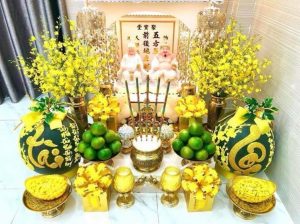 Top 15 mẫu hình ảnh bàn thờ thần tài đẹp nhất hiện nay