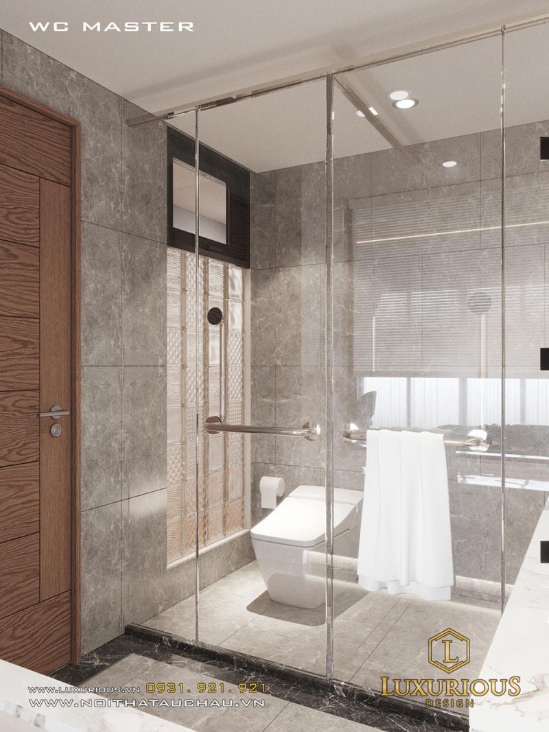 Sử dụng gạch lát để nới rộng không gian phòng tắm
